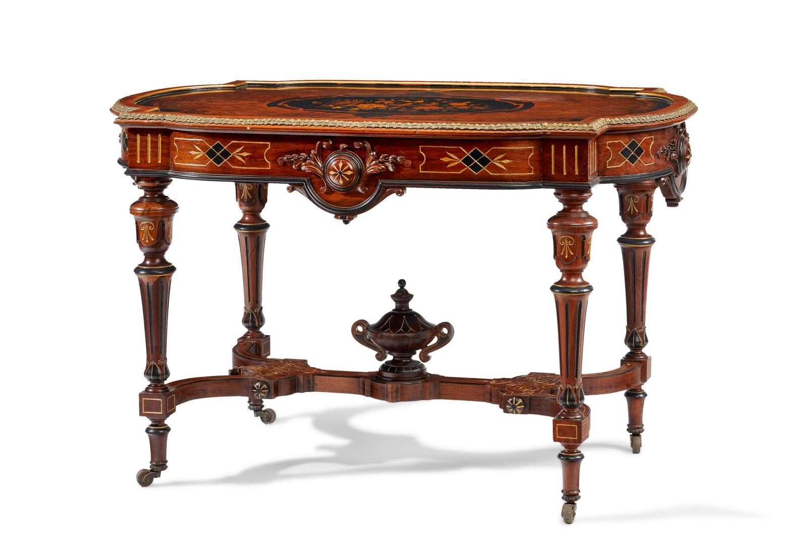 An American Renaissance Revival parlor table (1 of 5)