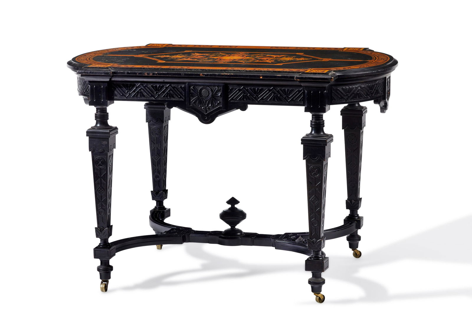 An American Renaissance Revival center table (1 of 6)