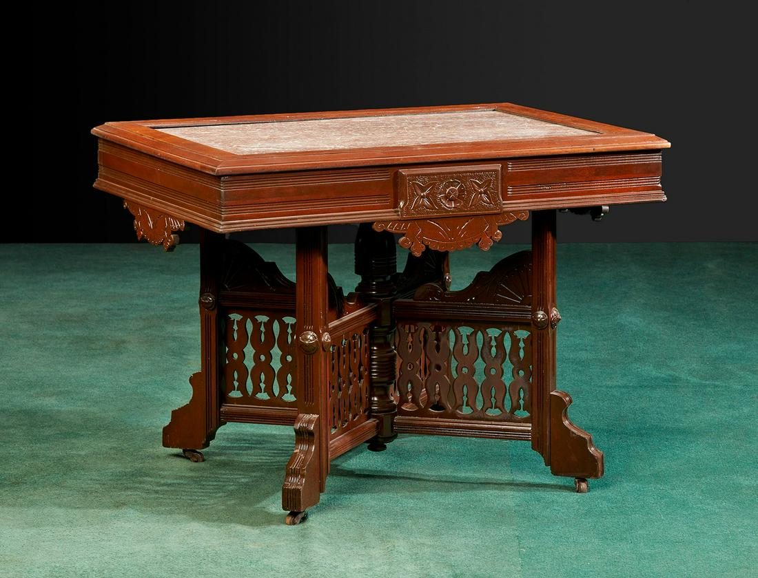 An American Eastlake Victorian parlor table (1 of 5)