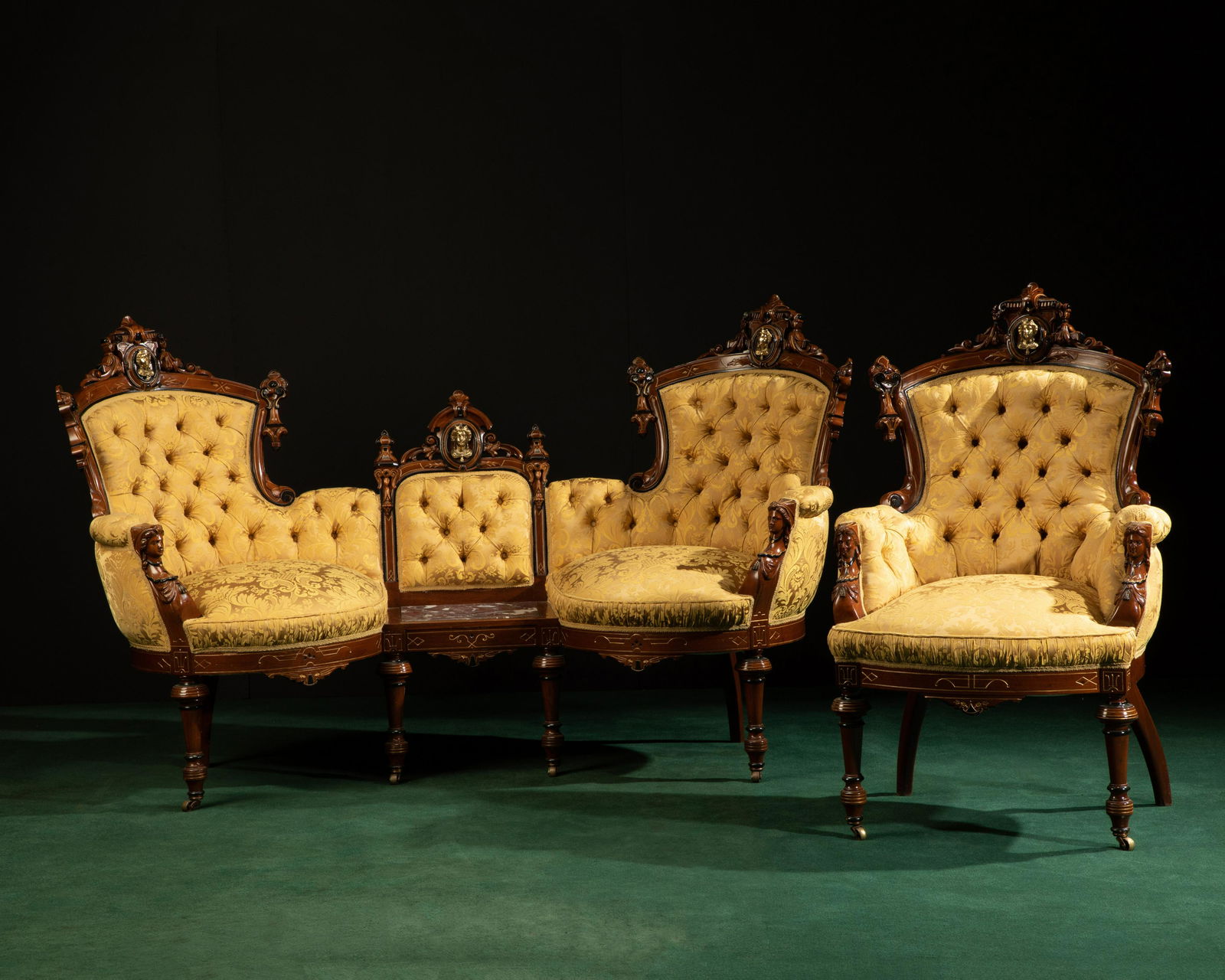 A Victorian Renaissance Revival parlor suite (1 of 1)