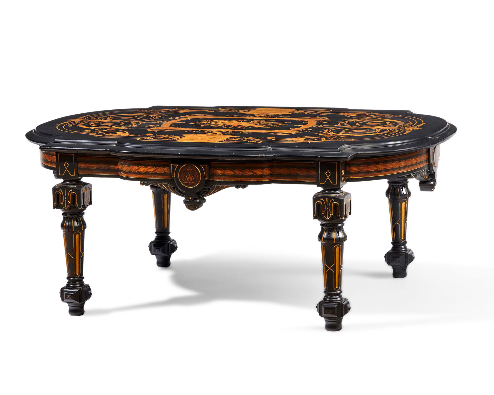 An American Victorian Renaissance Revival coffee table (1 of 7)