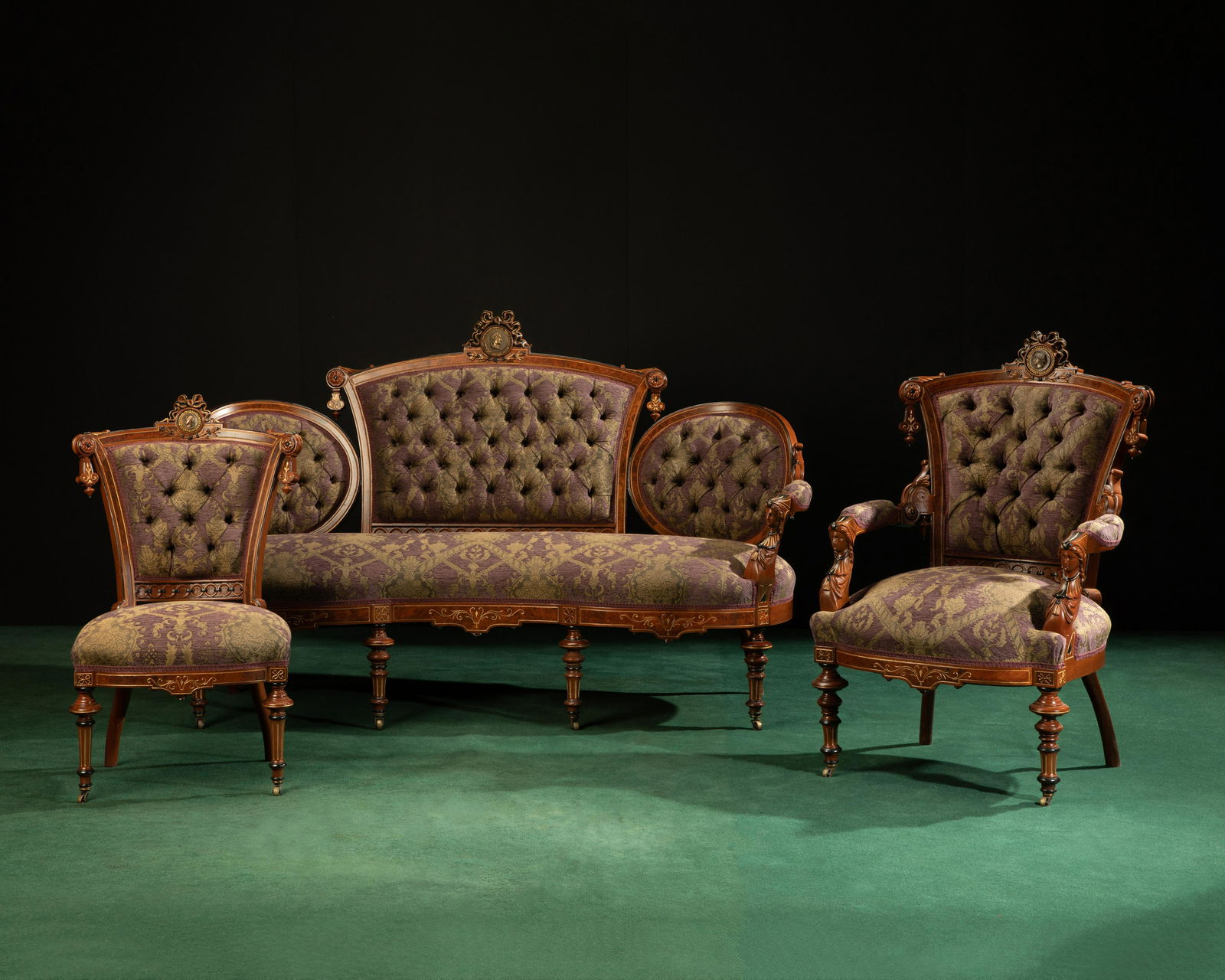 A Victorian Classical Revival parlor set (1 of 4)