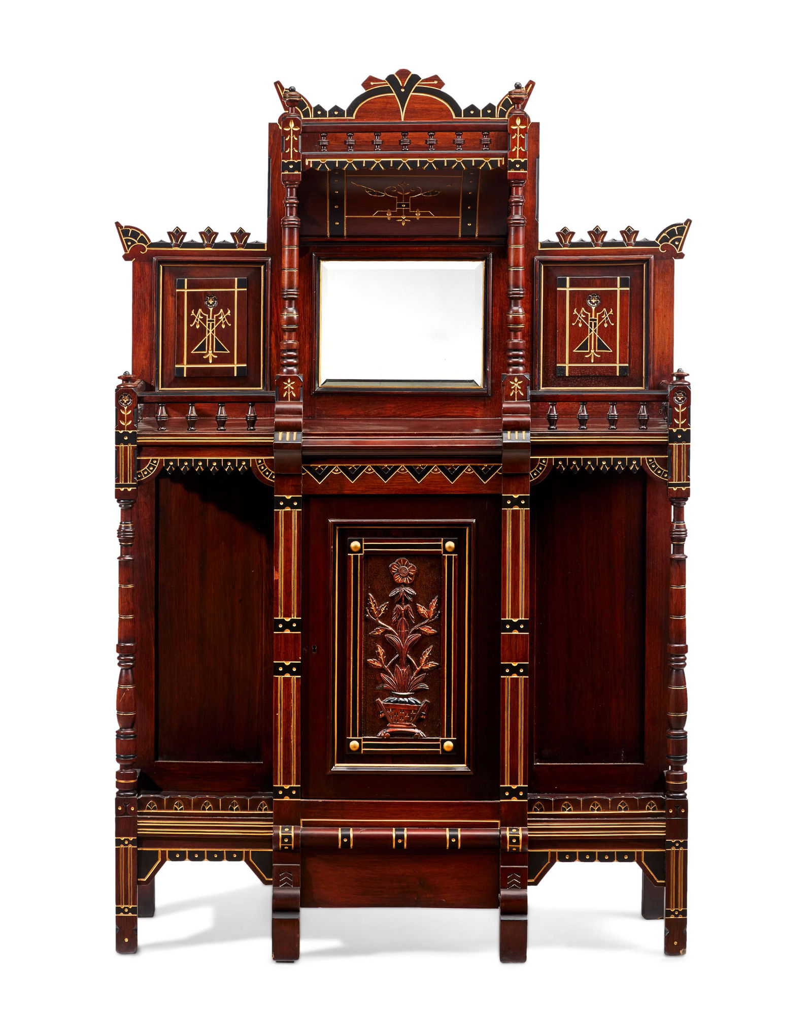An American Eastlake Victorian parlor cabinet (1 of 6)