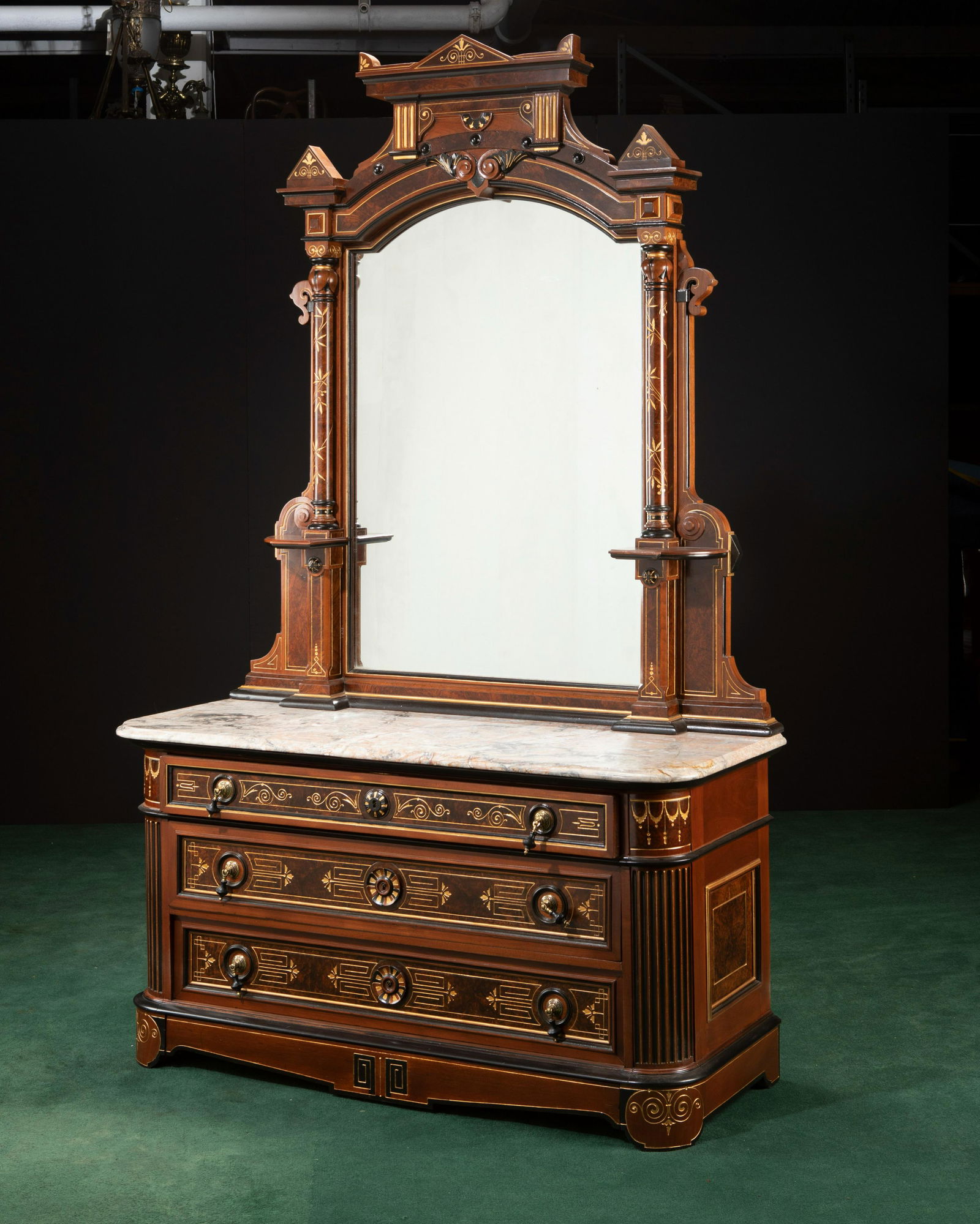 An American Victorian Renaissance Revival vanity (1 of 4)