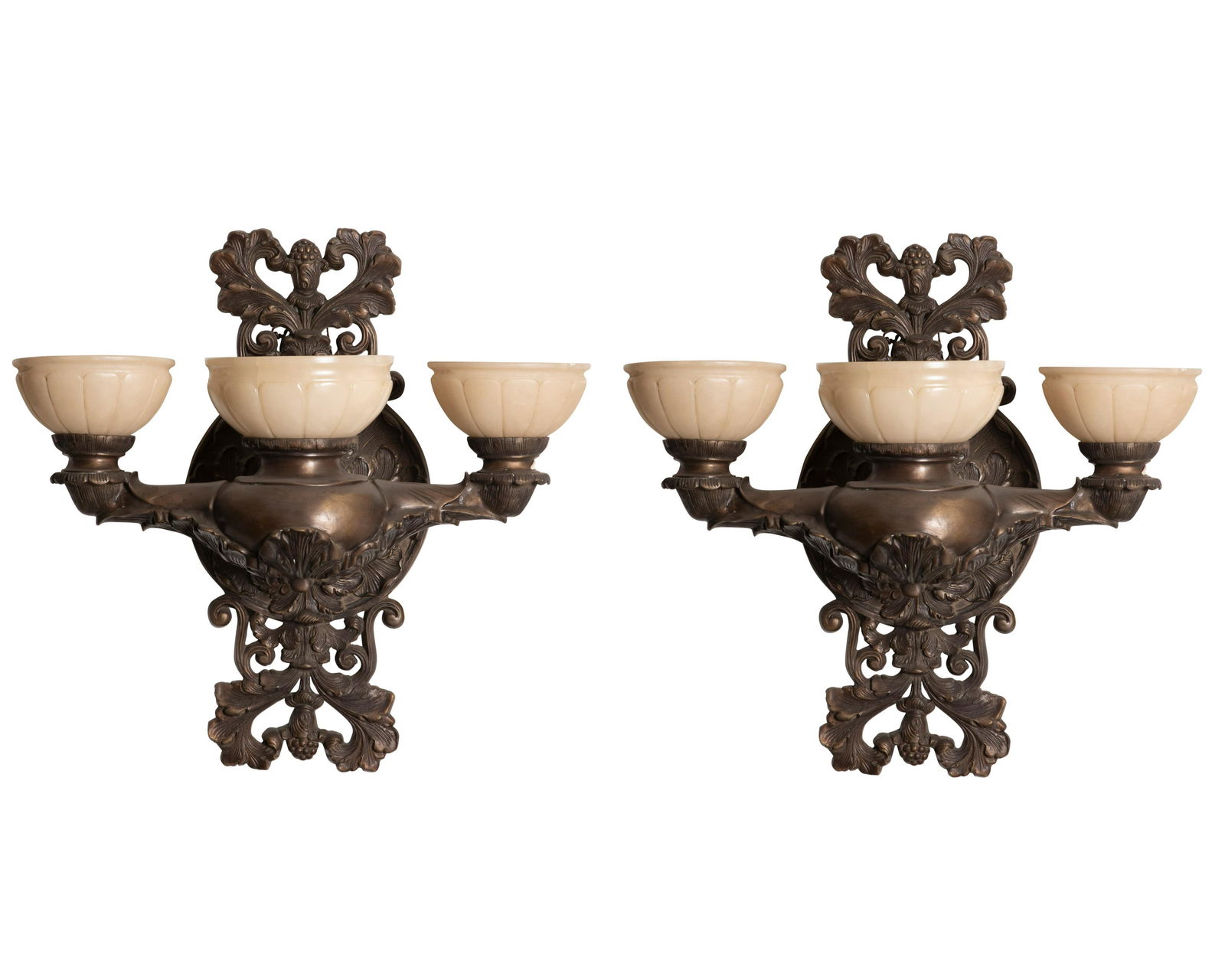 A pair of Edwardian-style sconces (1 of 3)