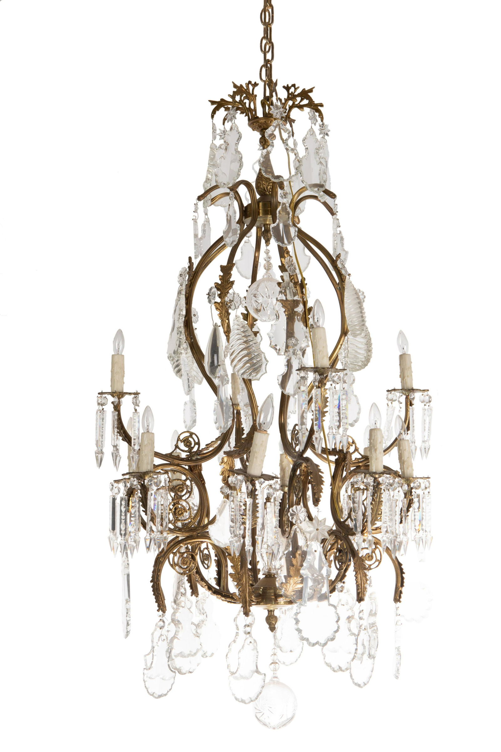 A French-style bronze chandelier (1 of 2)