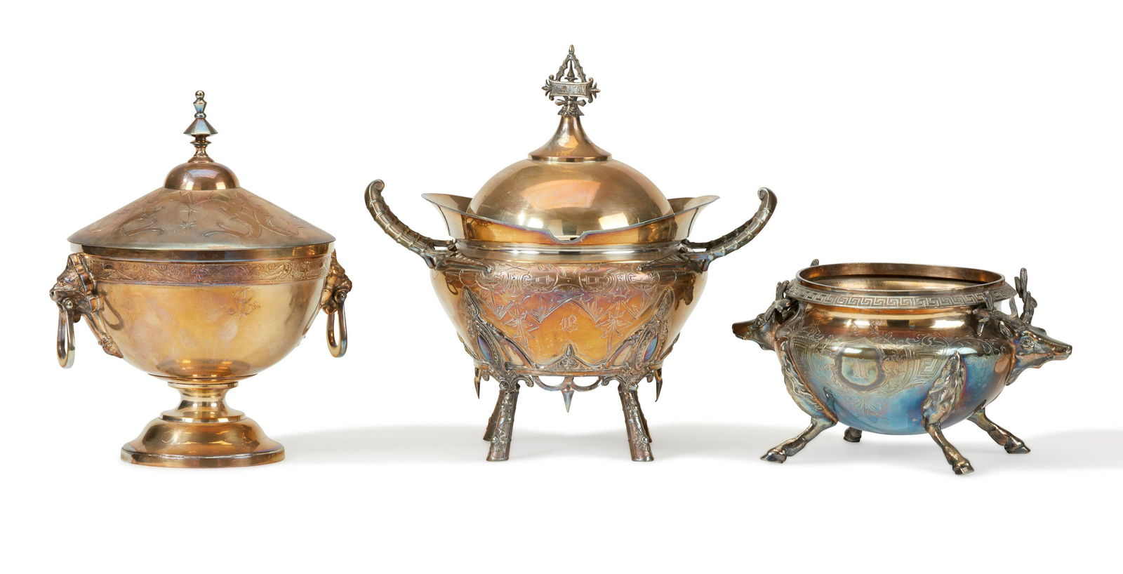 A group lot of American silver plate (1 of 10)