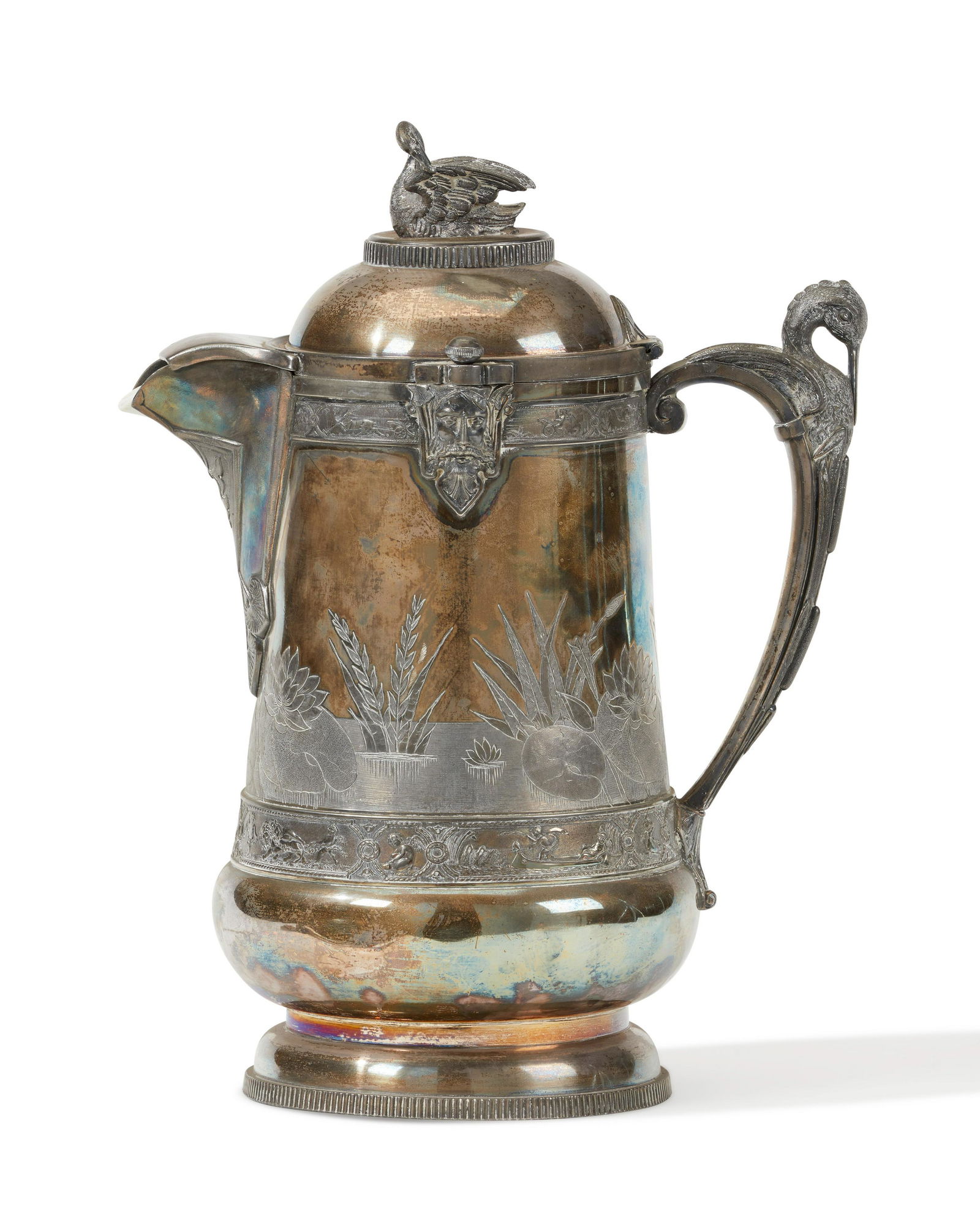 A Victorian Reed & Barton silver plate pitcher (1 of 6)