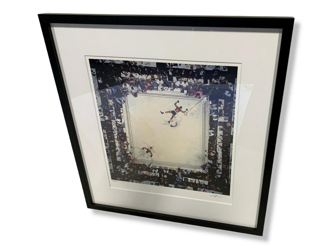 Muhammad Ali vs Cleveland Williams, 1966: Muhammad Ali vs Cleveland Williams, 1966 - Houston Astrodome, Limited Edition Print, 269/350 - Neil Leifer Dimensions:L 30" x D 2" x H 32" Storage ID: BH tag 49 Removal Dates: Wed, Aug 17 thru Fri, Au