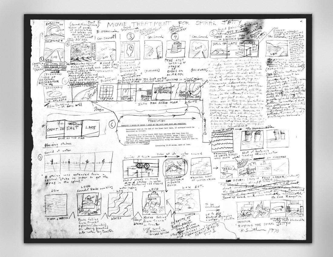 Robert Smithson - Great Salt Lake, Movie Treatment (1 of 1)