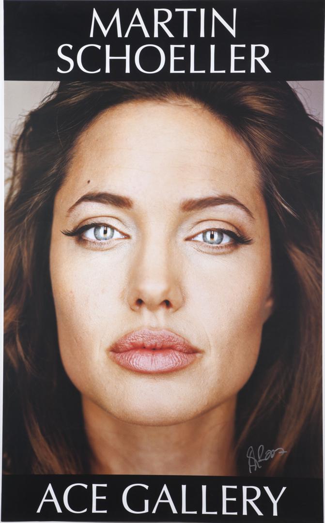Martin Schoeller - Angelina (Signed): This is a Lot of 1 piece; Martin Schoeller - Angelina - Offset Lithograph Poster; Size: 52" x 32"; Issue Year: 2007; Signed; Condition: A; Stored: Flat Loose;***These are unframed posters. Please read