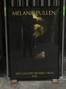 Melanie Pullen - High Fashion Crime Scene - Framed (Signed): This is a Lot of 1 piece; Melanie Pullen - High Fashion Crime Scene - Framed - Offset Lithograph Poster; Size: 53.25 x 37 x 1.25 in; Issue Year: 2005; Signed; Condition: Poster: C (discoloration on