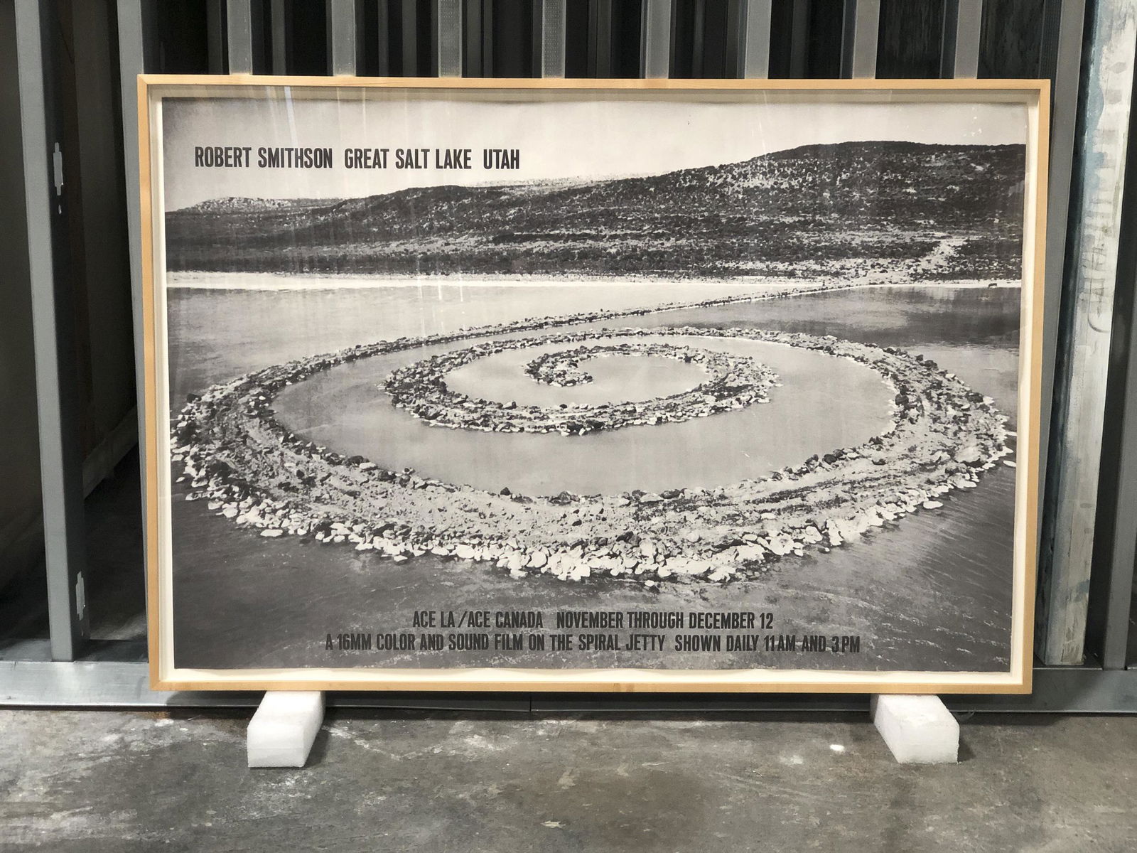 Robert Smithson - Great Salt Lake, Spiral Jetty - Framed (1 of 1)