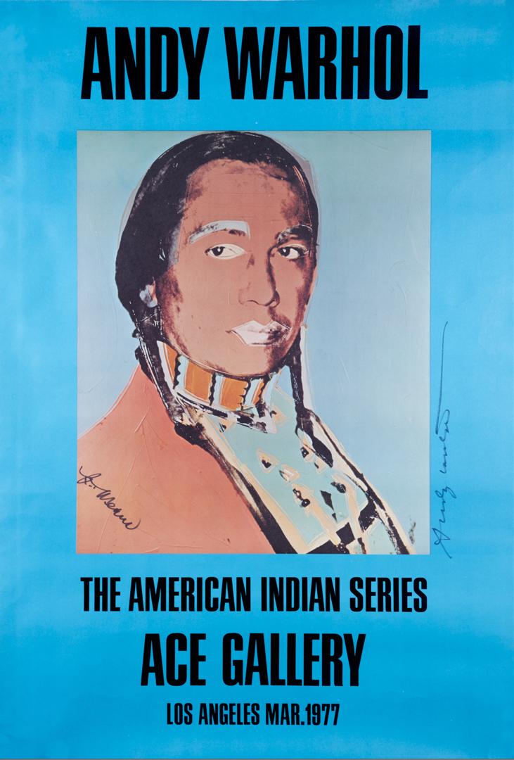 Andy Warhol - Amer. Indian - Blue (Signed - see description); Qty 2 (1 of 4)