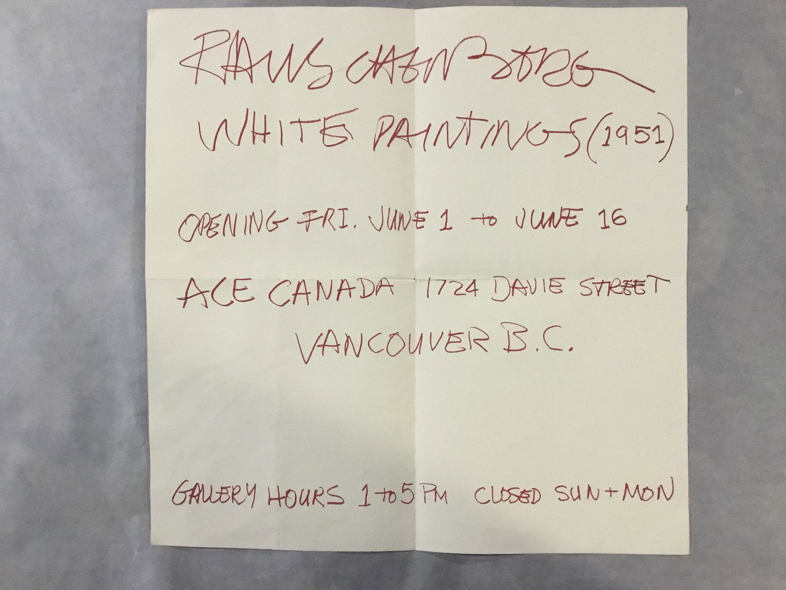 Robert Rauschenberg - White Paintings (1 of 1)