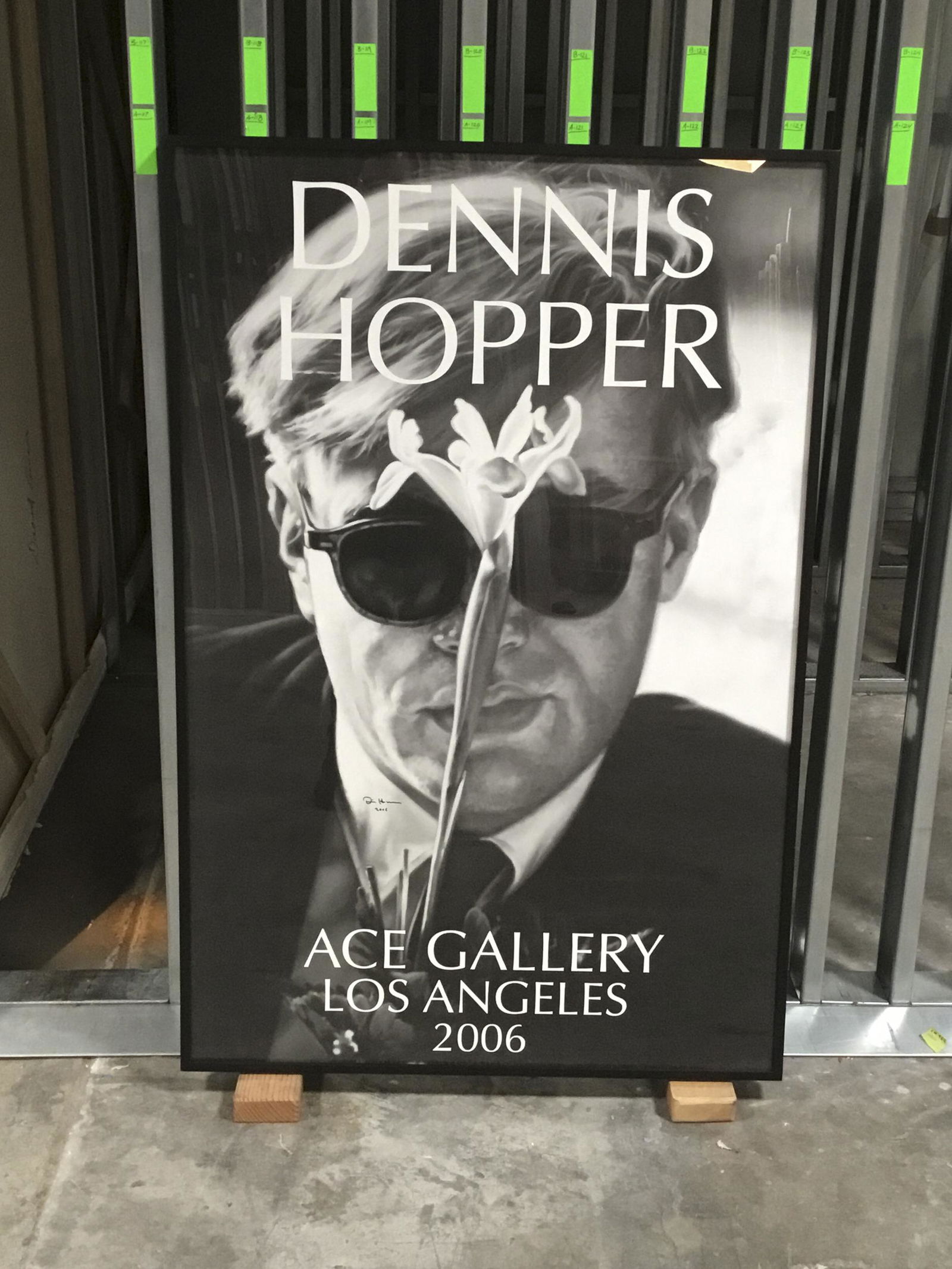 Dennis Hopper - Andy Warhol with Flower - Framed (1 of 1)
