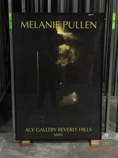 Melanie Pullen - High Fashion Crime Scene - Framed (Signed): This is a Lot of 1 piece; Melanie Pullen - High Fashion Crime Scene - Framed - Offset Lithograph Poster; Size: 53.25 x 37 x 1.25 in; Issue Year: 2005; Signed; Condition: Poster: B (discoloration on si