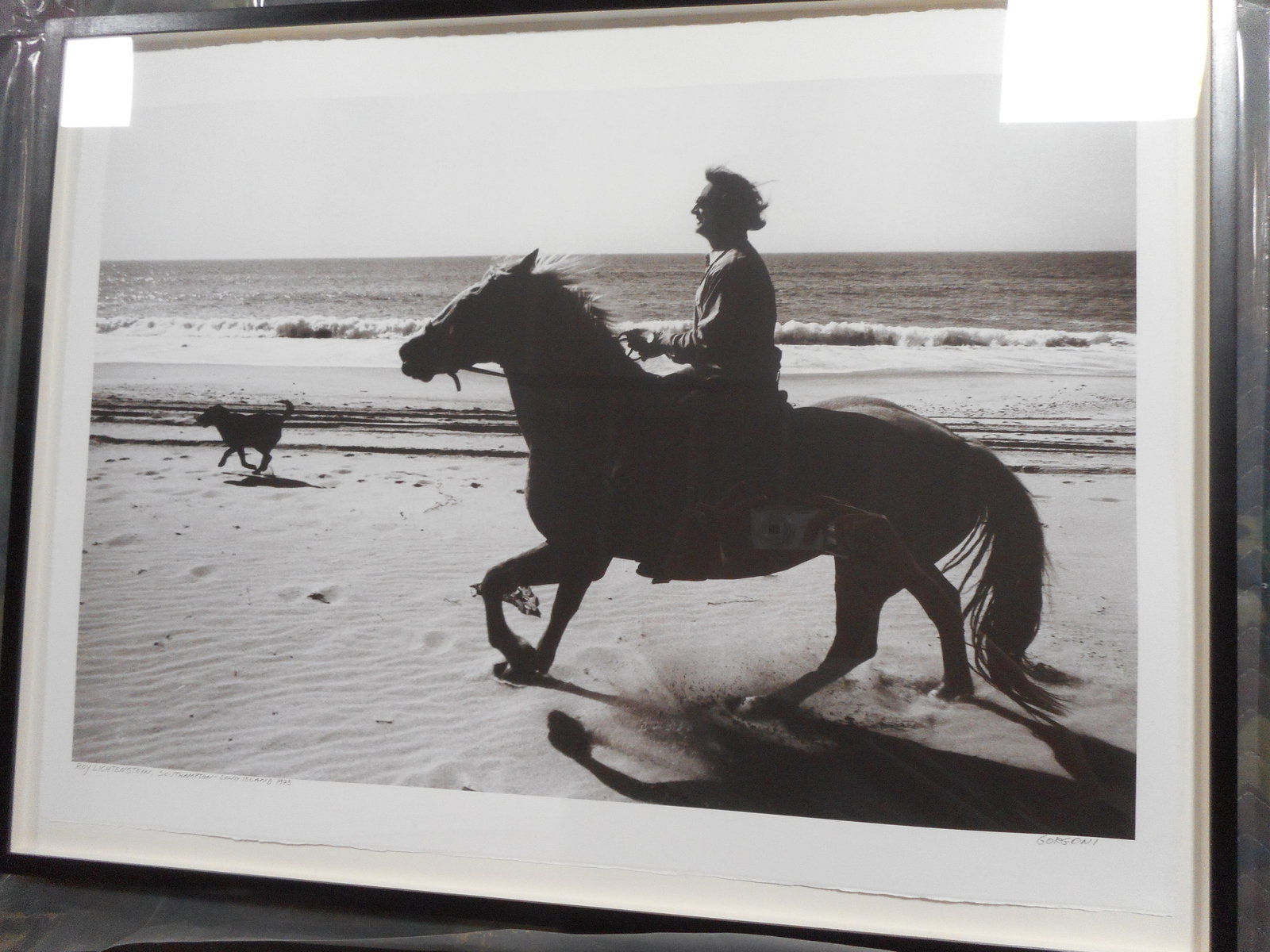 Gianfranco Gorgoni - Iris digital ink jet print on somerset velvet paper, 'Roy Lichtenstein,: Gianfranco Gorgoni - Iris digital ink jet print on somerset velvet paper, 'Roy Lichtenstein, Southampton-Long Island' Date: 1973 Signed: signed front bottom right corner Edition: Edition of 10 Dimensi