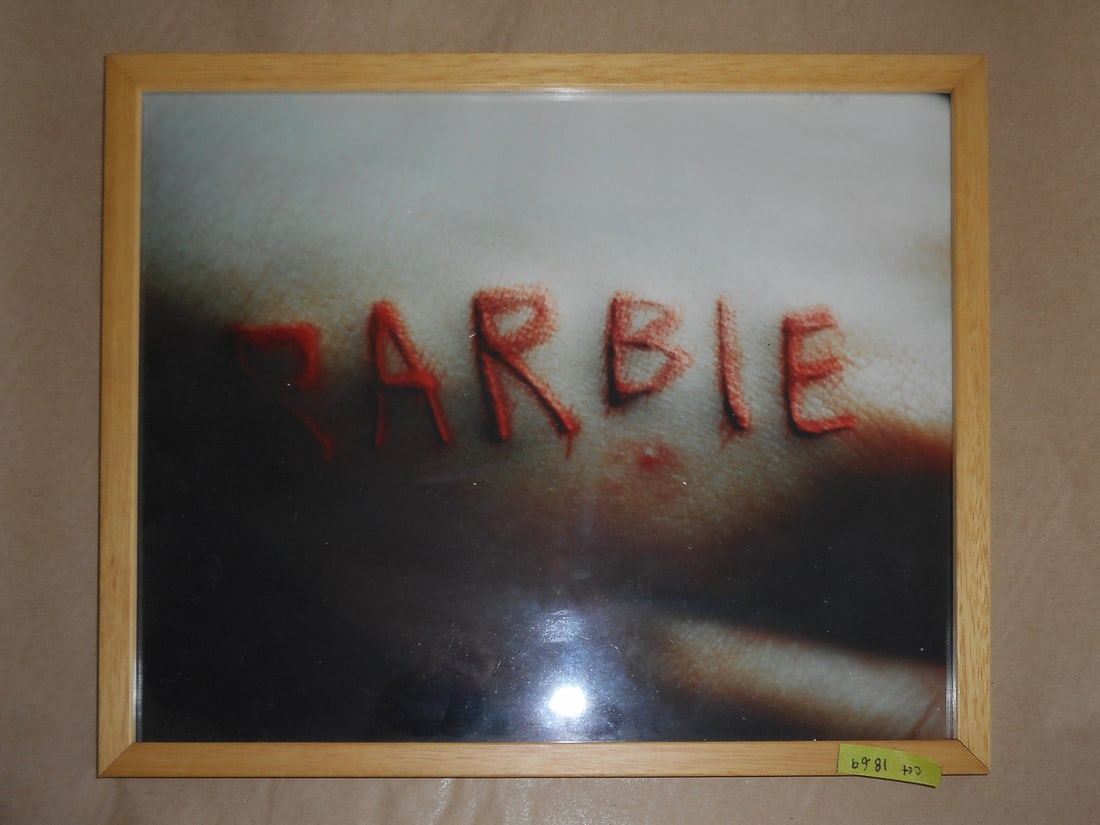 Daniele Buetti - Altered Photo On Masonite, 'Barbie' (1 of 1)