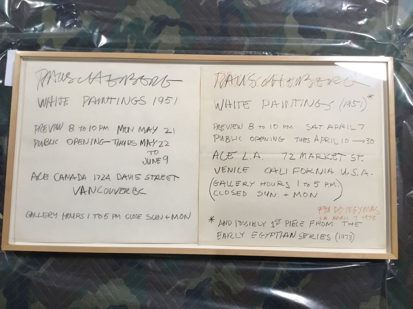 Robert Rauschenberg - Graphite on paper, 'Untitled' (1 of 1)