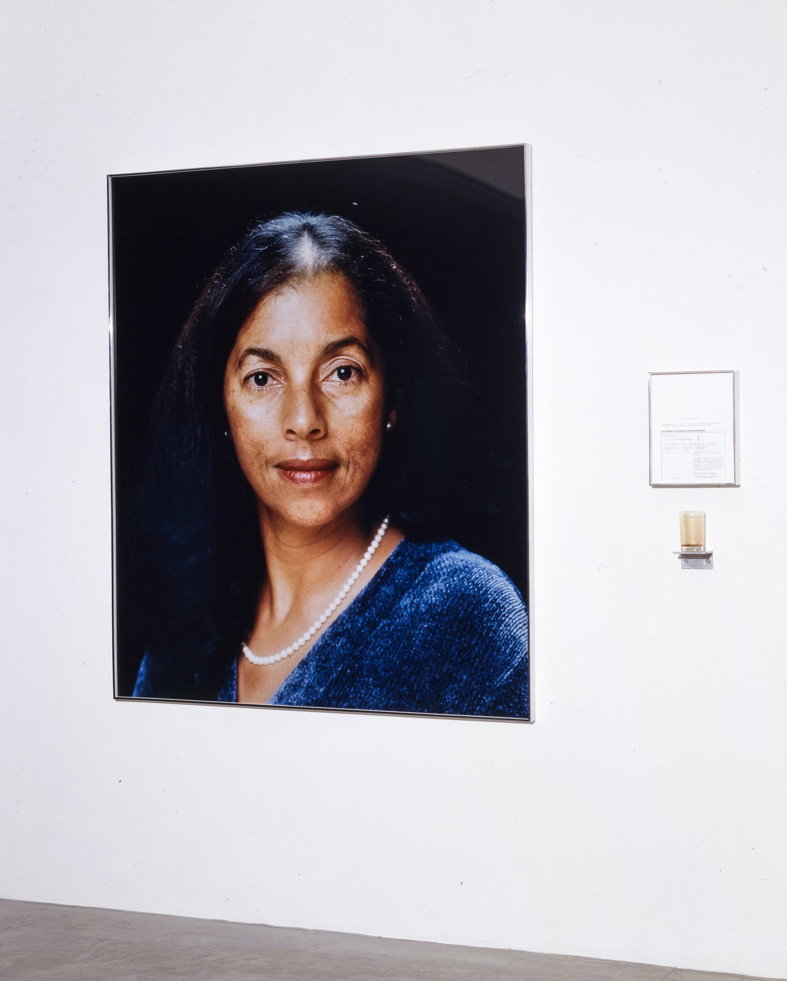 China Adams - Mixed Media, 'Blood Consumption - Angela Daniel': China Adams - Mixed Media, 'Blood Consumption - Angela Daniel' Date: 1999 Dimensions: Photograph: 60 x 50 inNotary: 11 x 9 inWall Stand/Glass: 9 x 3.5 in Condition: Photograph in excellent condition ;