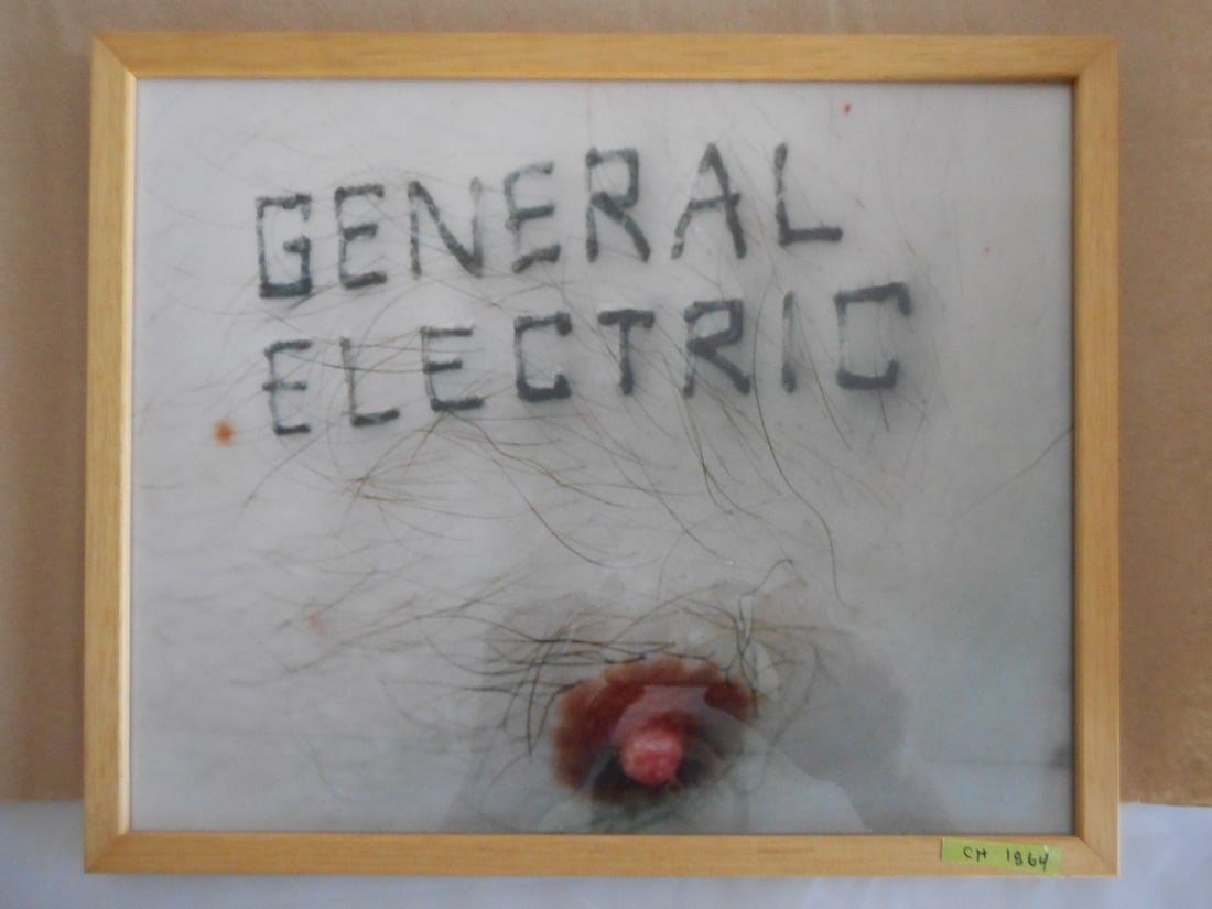 Daniele Buetti - Altered Photo On Masonite, 'General Electric ' (1 of 1)