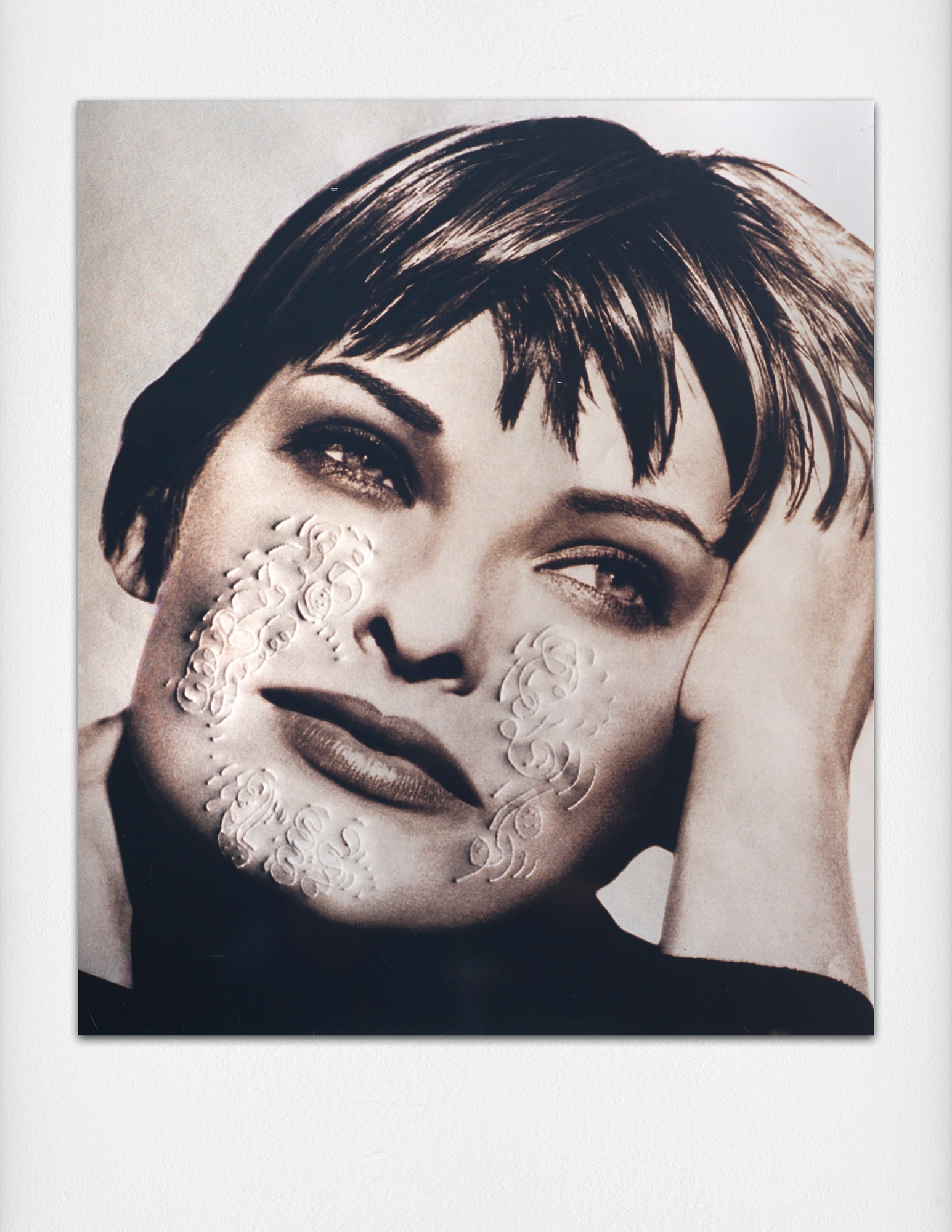 Daniele Buetti - Altered Photo On Aluminum, 'Linda Evangelista (Looking for Love Series)' (1 of 1)