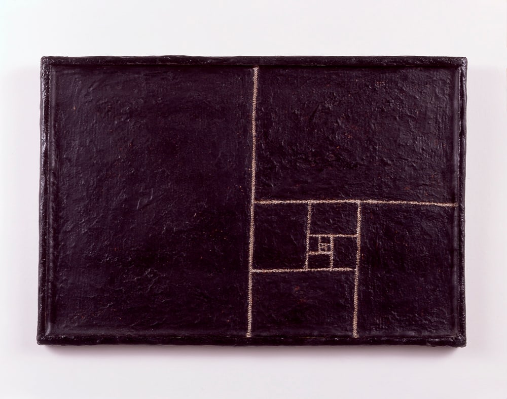 Tim Hawkinson - Bituman on Canvas, 'Painting Divided Down to the Smallest Denominator' (1 of 1)