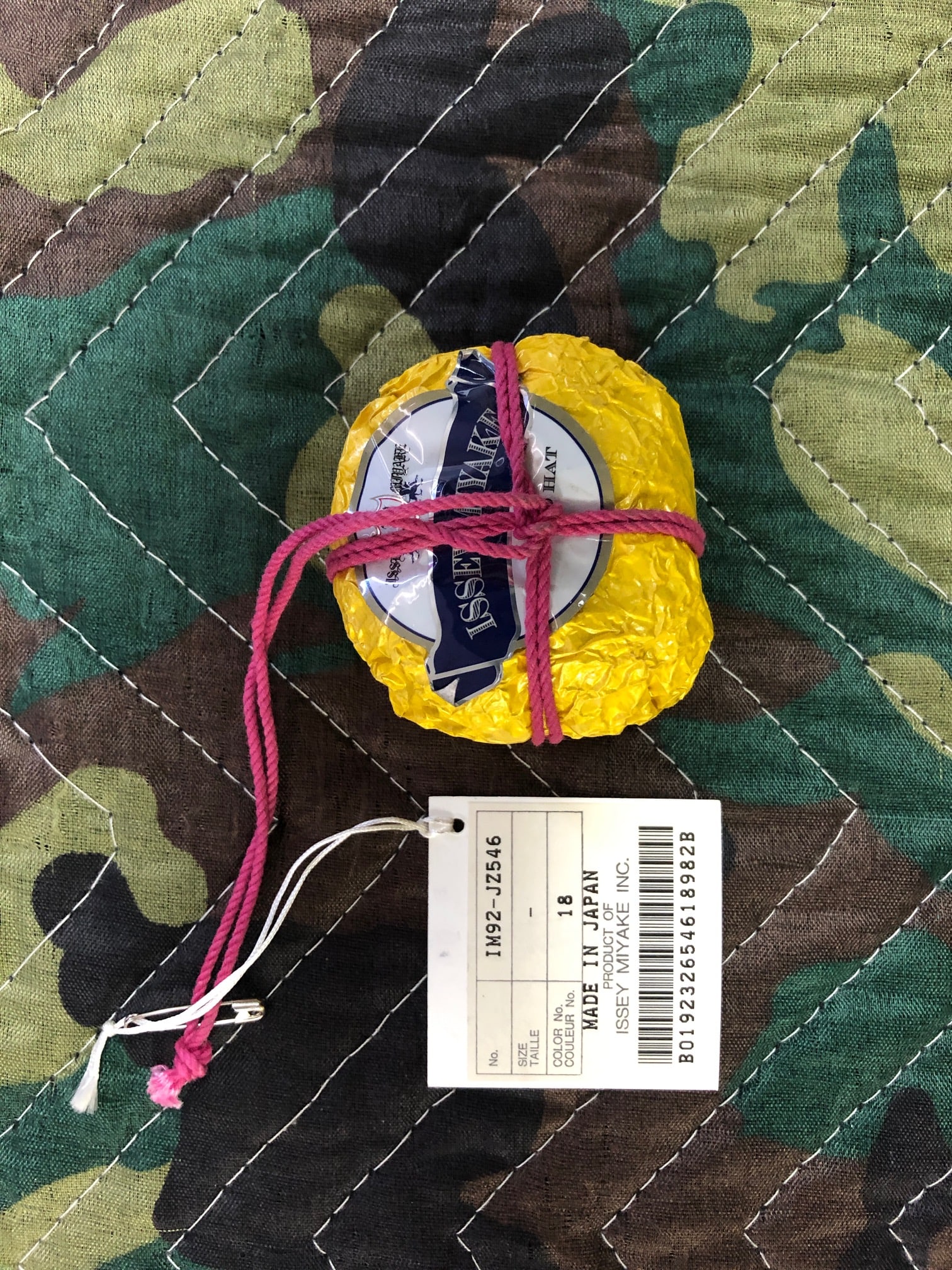 Issey Miyake - Crushed Hat, 'Pleats Please Collaboration - Guest Artist Series No. 3 (Tim (1 of 1)