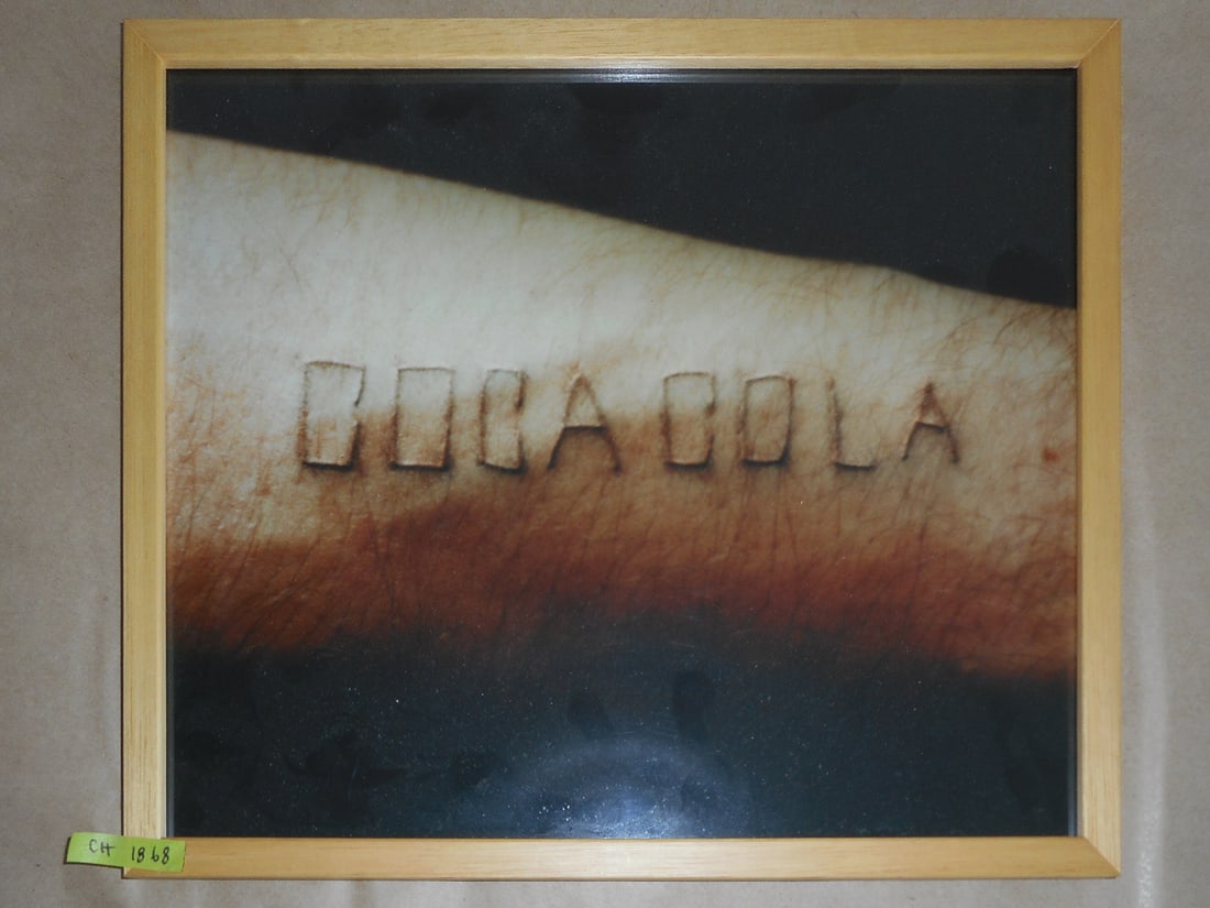 Daniele Buetti - Altered Photo On Masonite, 'Coca Cola' (1 of 1)