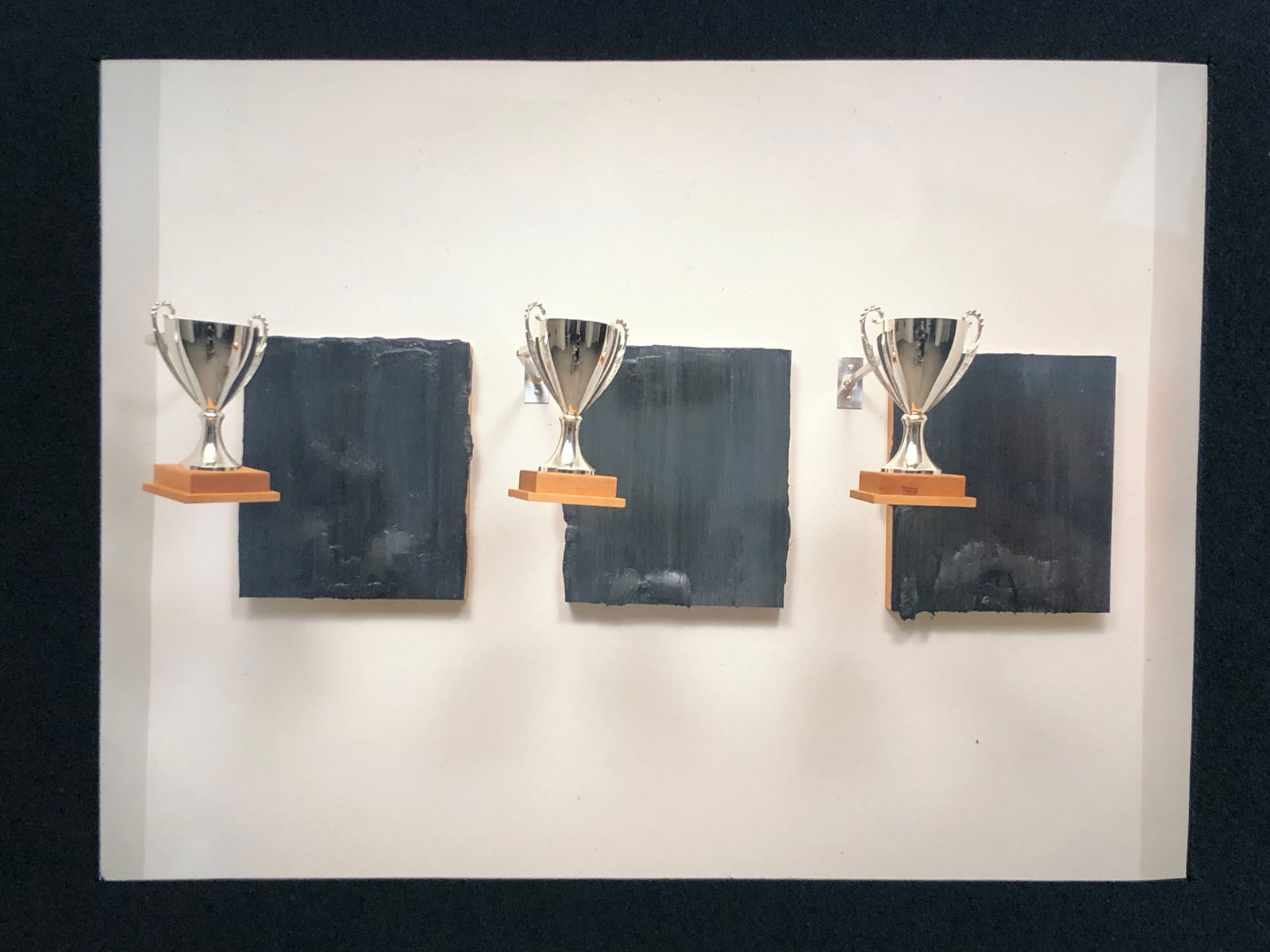 Pauline Stella Sanchez - Oil on Maple, Silver Plated Trophies, 'Run Over IV' (1 of 1)