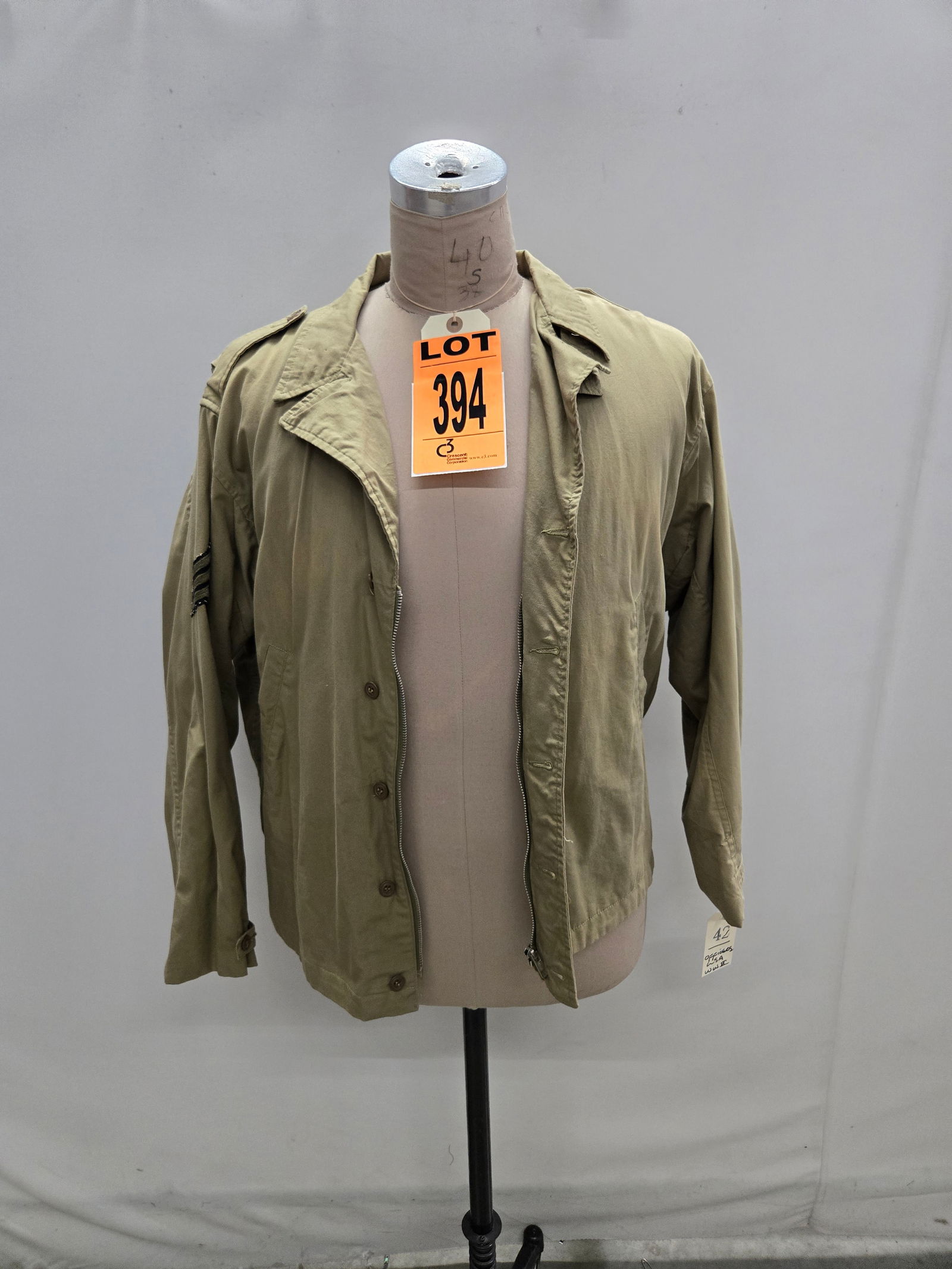 Studio made m41 field jacket in size  with sergeant chevrons and st infantry big red one shoulder (1 of 7)