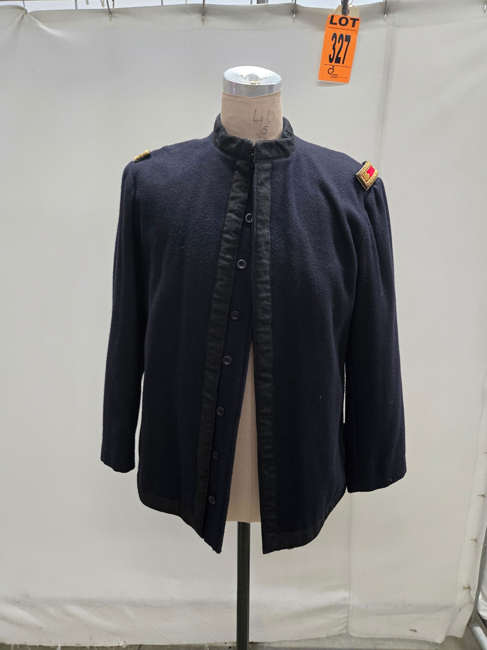 Major’s studio made dress tunic w/ bullion shoulder straps., worn by Timothy Bushfield, featured (1 of 7)