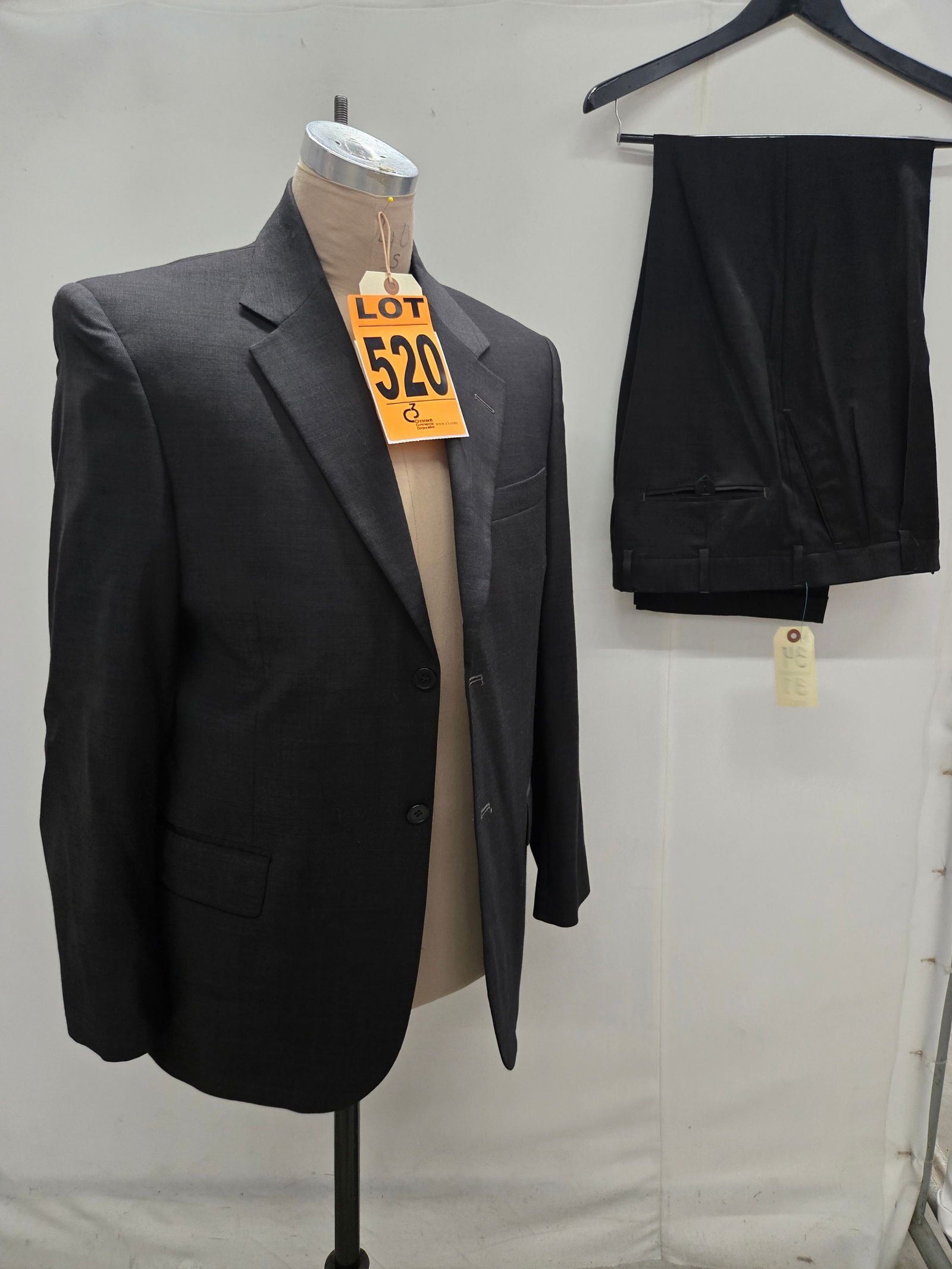 2-Piece GUY LAROCHE Suit Set: 2-Piece GUY LAROCHE Suit Set IMPORTANT NOTE TO BIDDERS: We are not an auction gallery but a liquidator retained by CRC as they wind-down operations. As such, we cannot offer the same time allowances f
