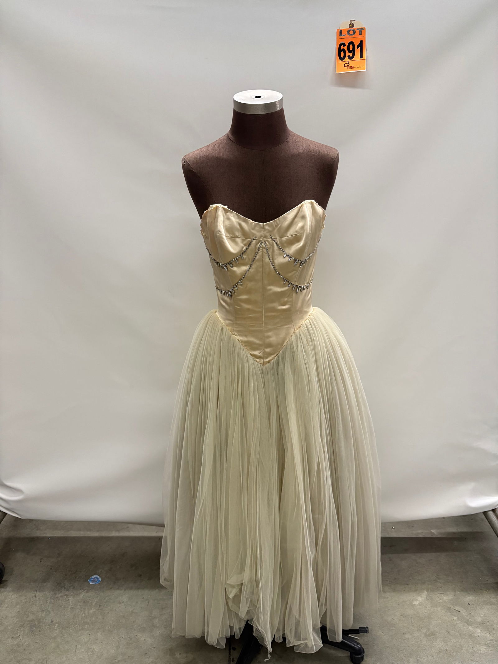 Ballerina Costume, worn by Milly Vitale in The Seven Little Foys (1955). Tag reads "Milly Vitale, (1 of 9)