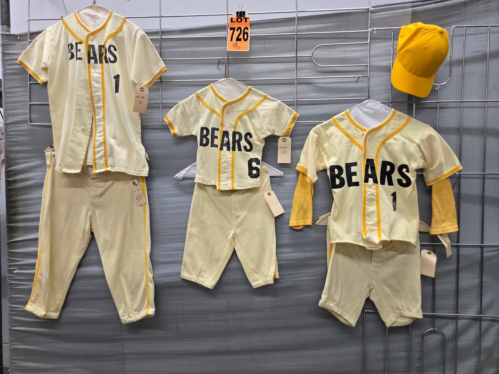 Lot of uniforms from Bad News Bears movie 1976 (1 of 20)