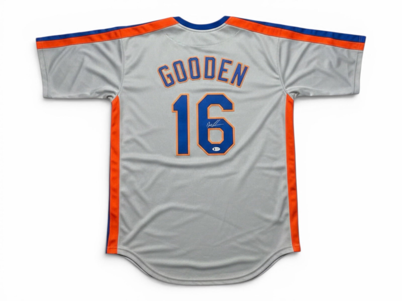 Dwight Gooden Autographed New York Mets Jersey - Beckett Authenticated - 7