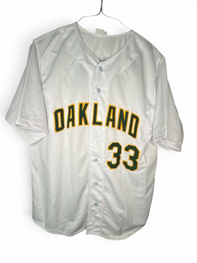 Jose Canseco Autographed Oakland A's Jersey - Beckett Authenticated - 2