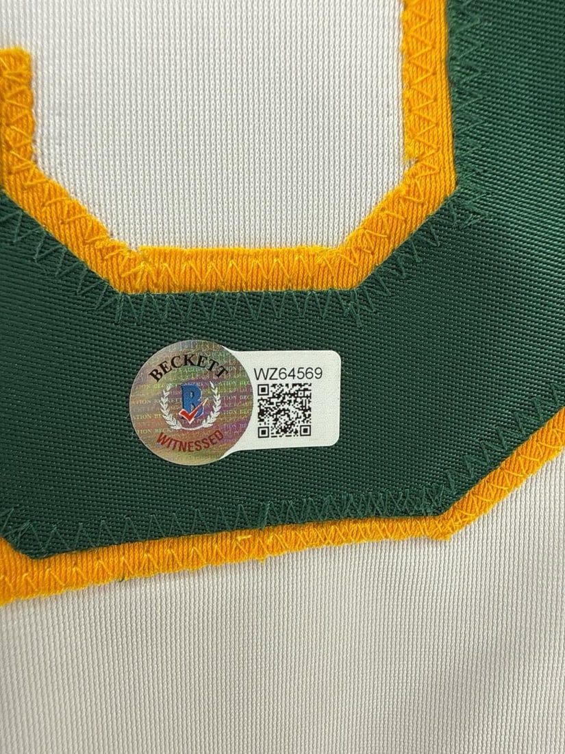 Jose Canseco Autographed Oakland A's Jersey - Beckett Authenticated - 4