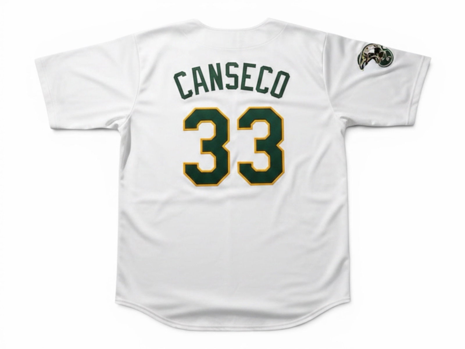 Jose Canseco Autographed Oakland A's Jersey - Beckett Authenticated - 7