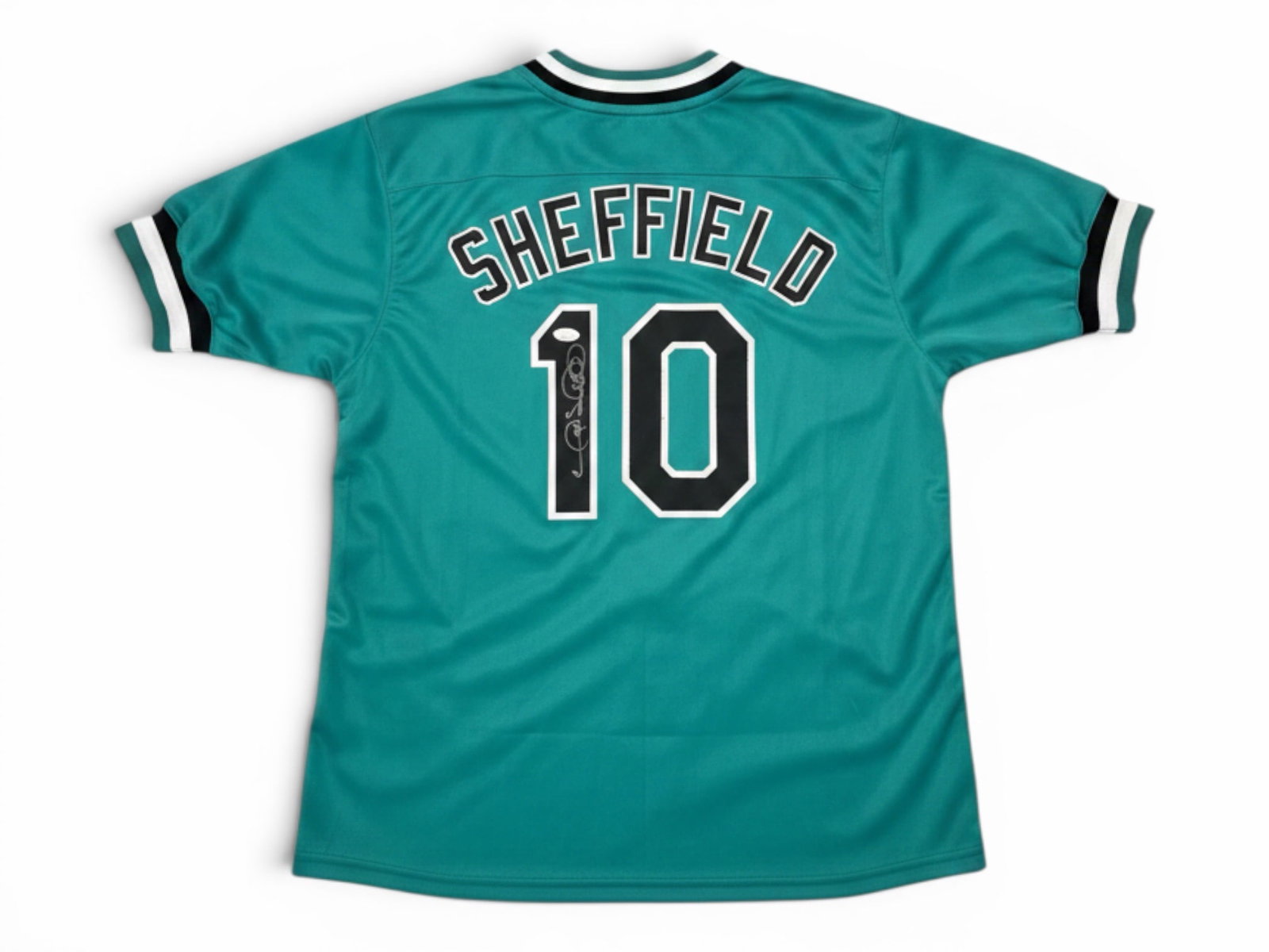 Gary Sheffield Autographed Florida Marlins Jersey - JSA Authenticated - 7