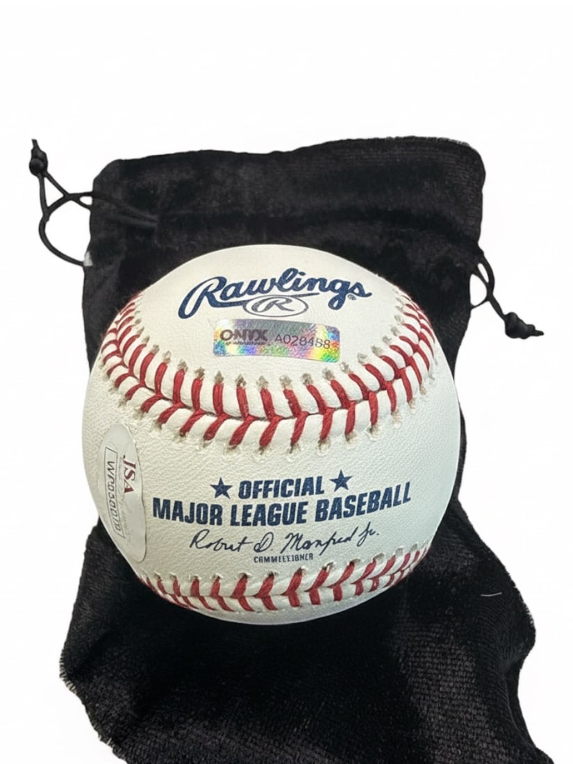 Evan White Autographed Baseball & Cards - 2