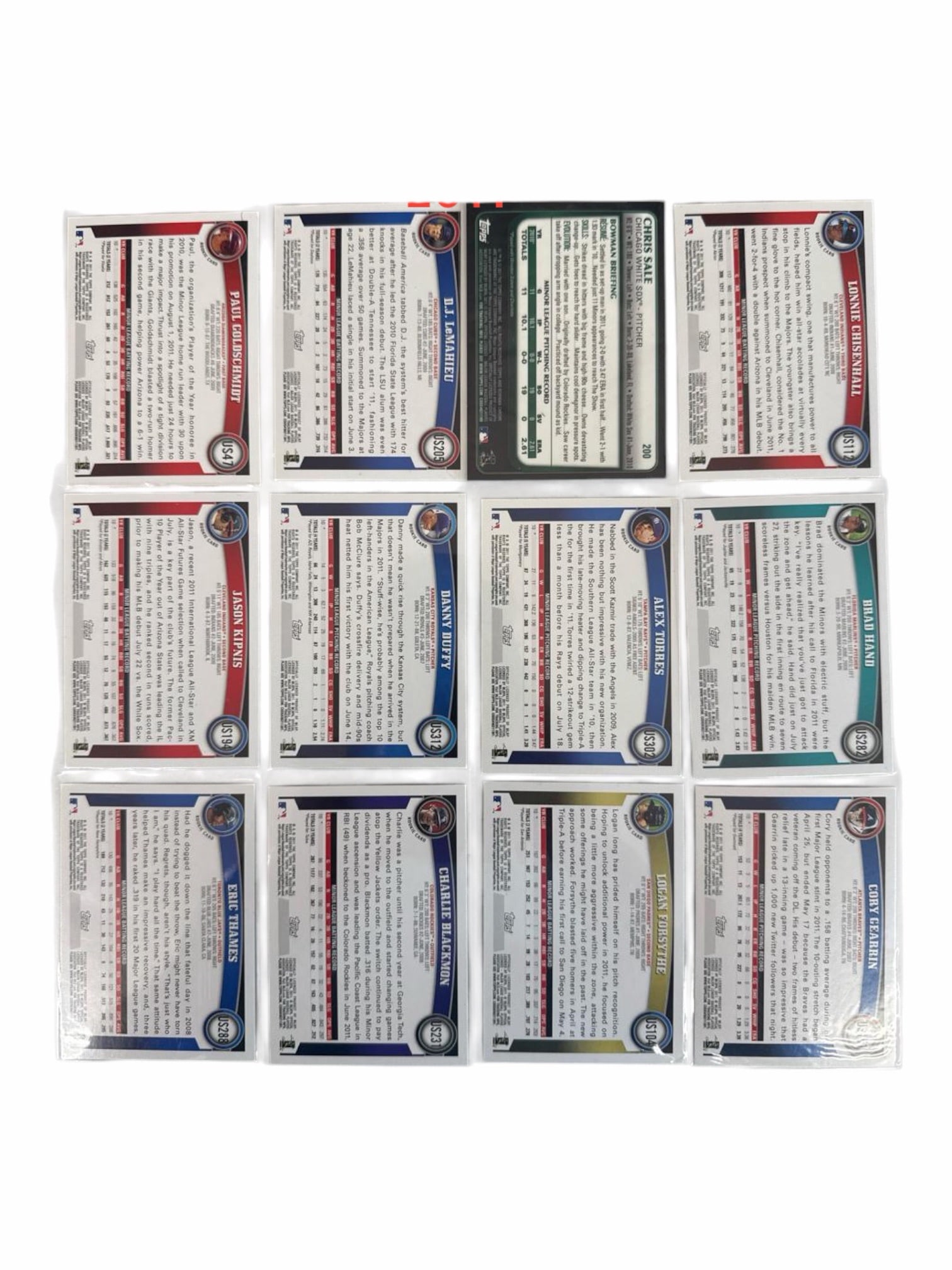 Asstd Years MLB Trading Cards (Qty 550+) - 4