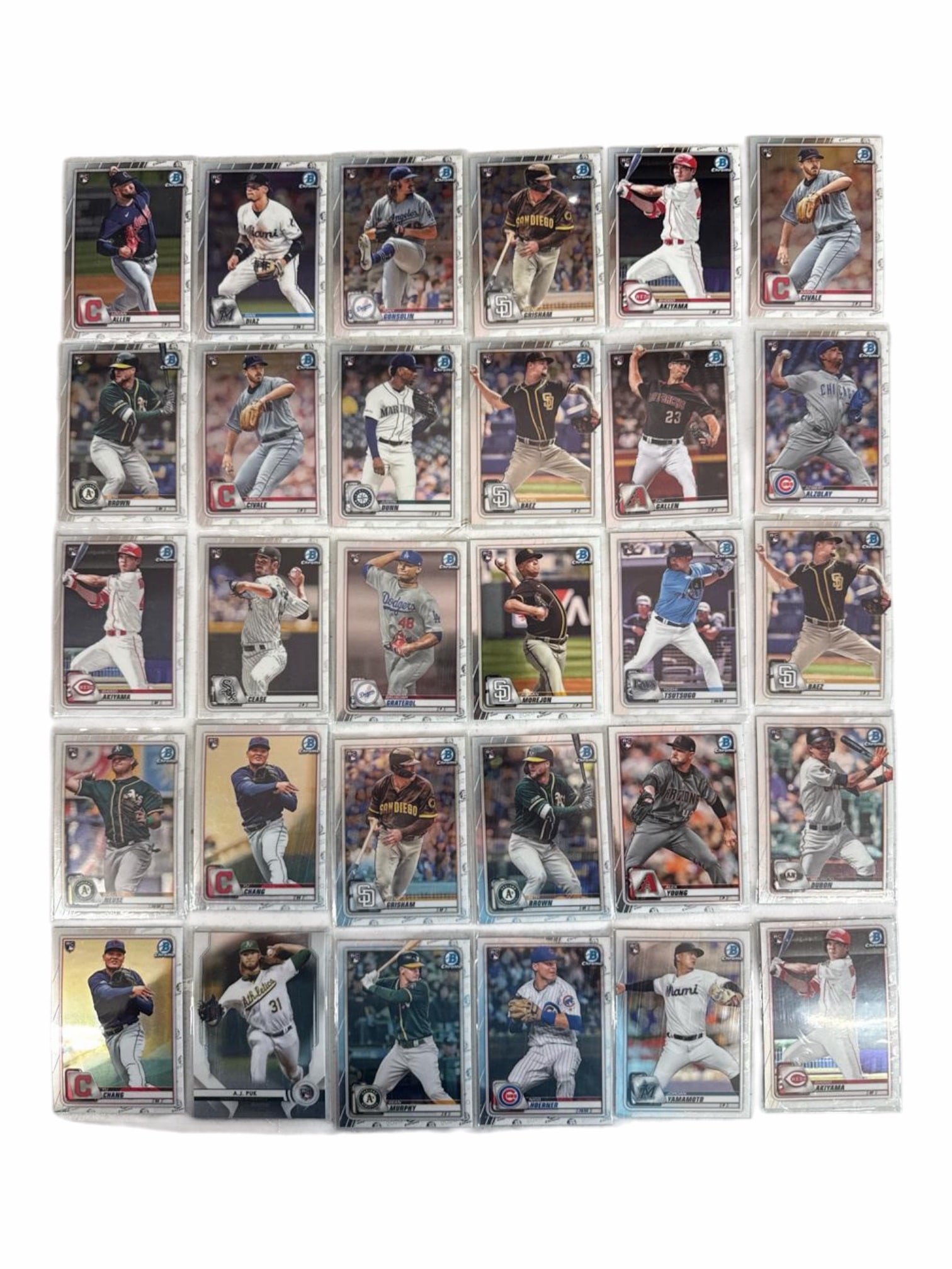 2020 MLB Trading Cards (Qty 500+) - 2