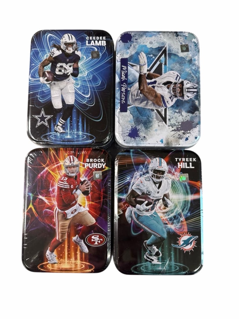 108 Card Tins & Boxes, 98 Factory Sealed: Panini NFL & NBA, Topps MLB - 4