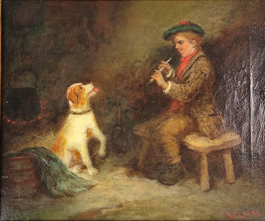 Clarke, S. (19th century, England) "Playing music", (1 of 4)