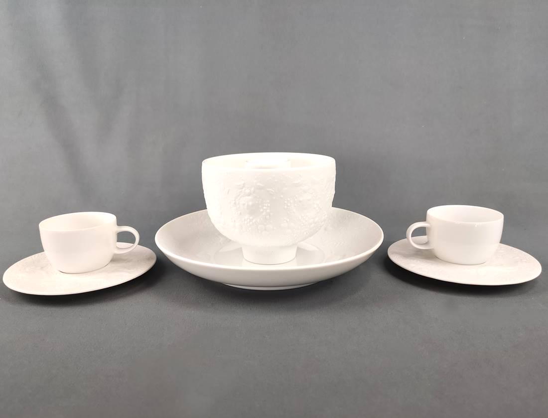 Mocca cups and accessories, Rosenthal Magic Flute, design Björn Wiinblad, w (1 of 7)