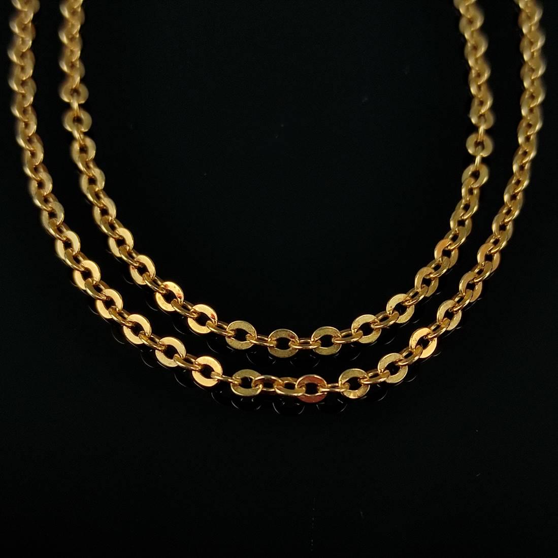 Anchor chain, 750/18K yellow gold (hallmarked), 6g, ring clasp, length 54cm75: Anchor chain, 750/18K yellow gold (hallmarked), 6g, ring clasp, length 54cm Ankerkette, 750/18K Gelbgold (punziert), 6g, Ringverschluss, LÃ¤nge 54cm