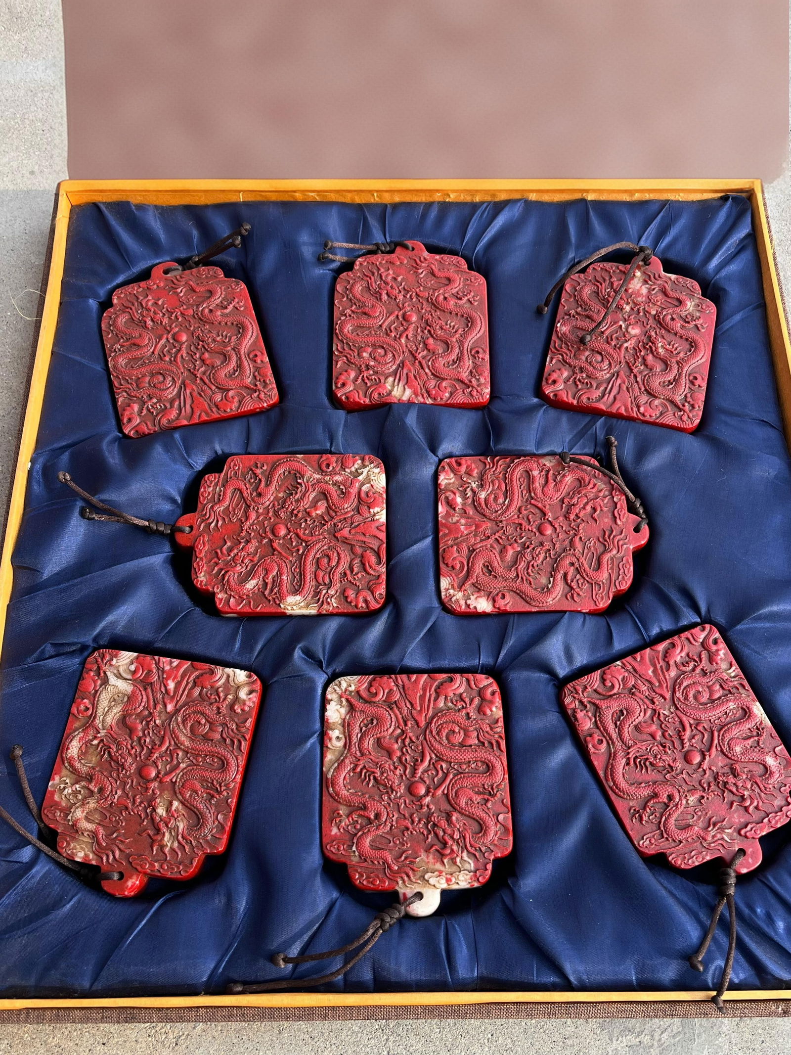 Chicken Blood Stone Eight-Chess Token (1 of 10)