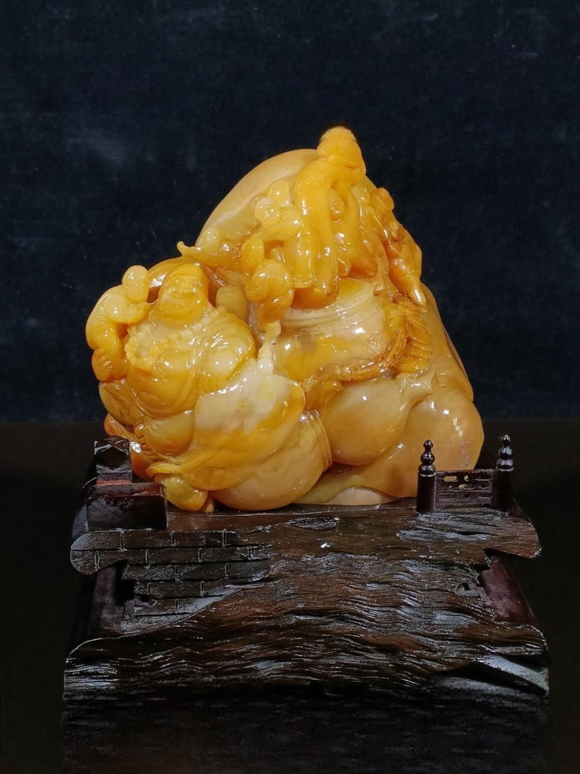 Tianhuang stone Maitreya Buddha ornament (1 of 9)